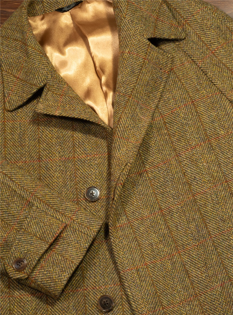 Tweed Herringbone Overcoat