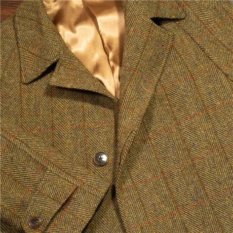 Tweed Herringbone Overcoat