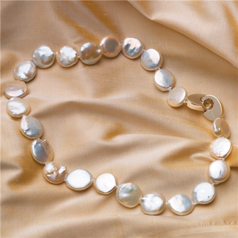 Mother of Pearl Disk Necklace