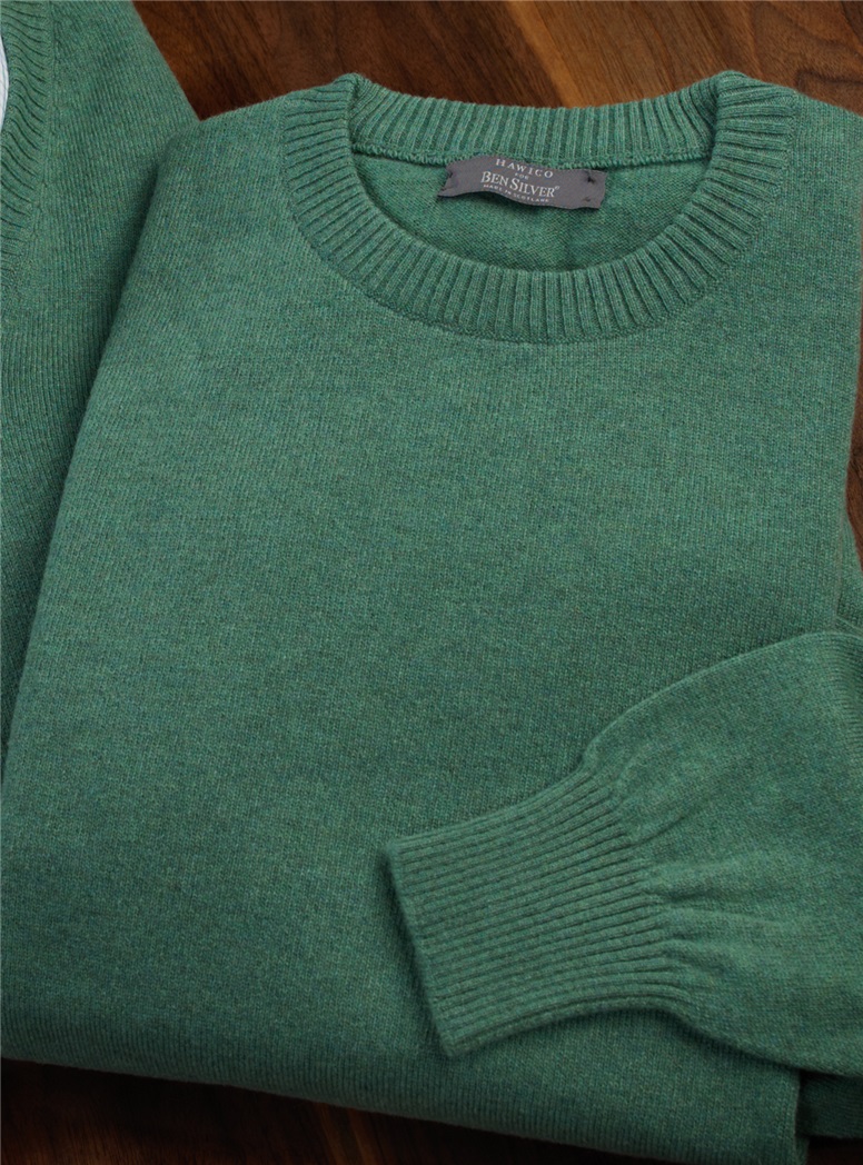 Cashmere Crewneck Sweater in Hunter
