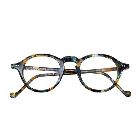 Nearly Round Bold Frame in Stone Tortoise