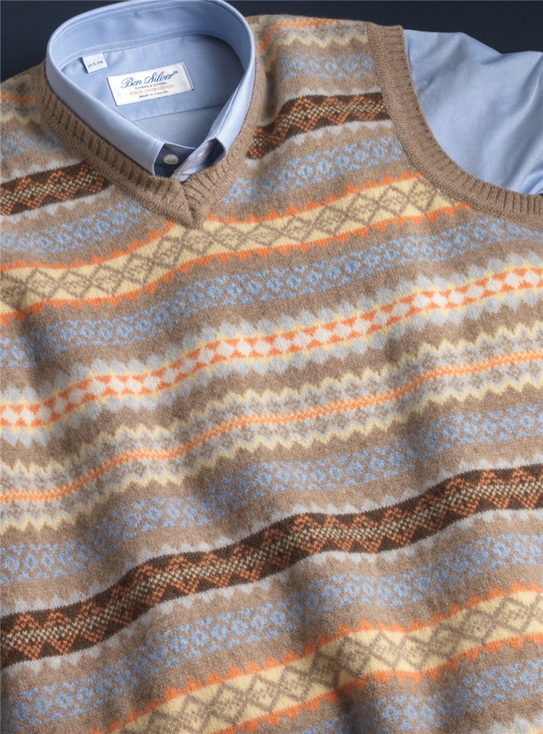 Lambswool Fair Isle Sweater Vest