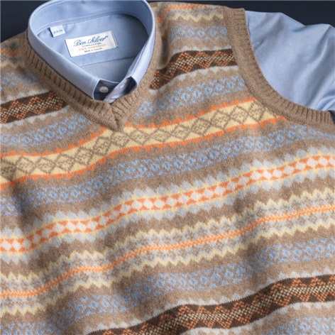 Lambswool Fair Isle Sweater Vest