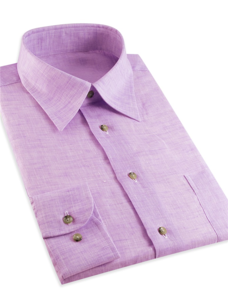 Linen Shirt in Purple