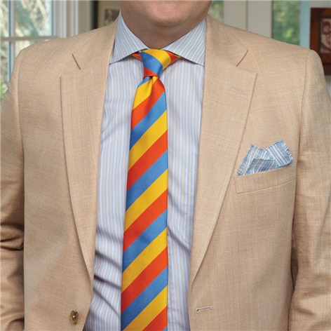 Tan Wool, Silk and Linen Sport Coat