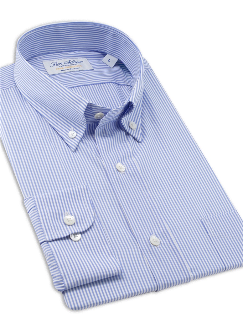 Light Blue Bengal Stripe Button Down