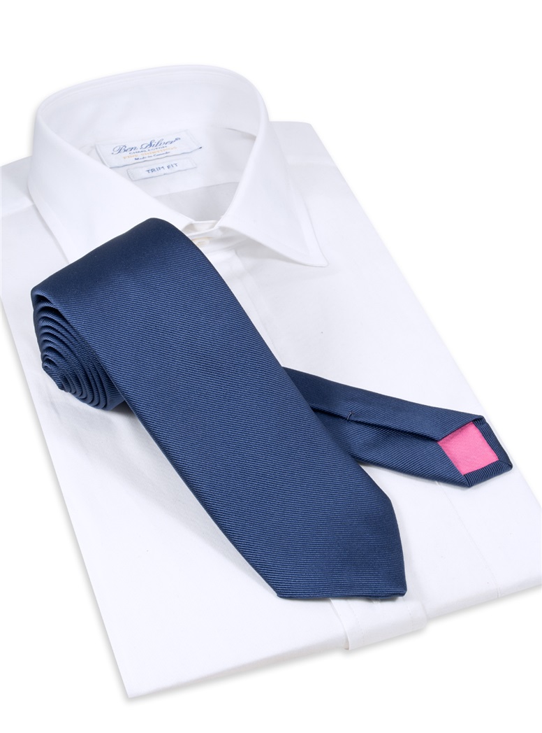 Silk Signature Solid Tie in Royal Blue