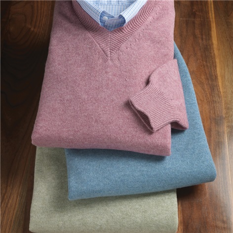 Cashmere V-neck Sweaters