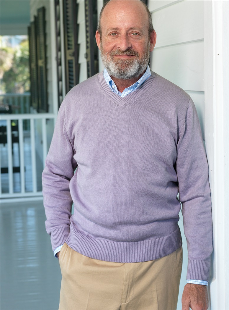 Cotton V-neck Sweaters