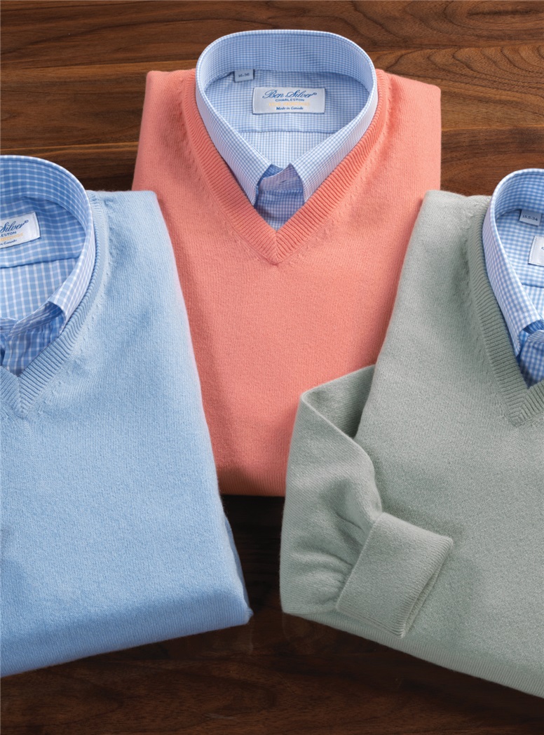 Cashmere V-neck Sweaters