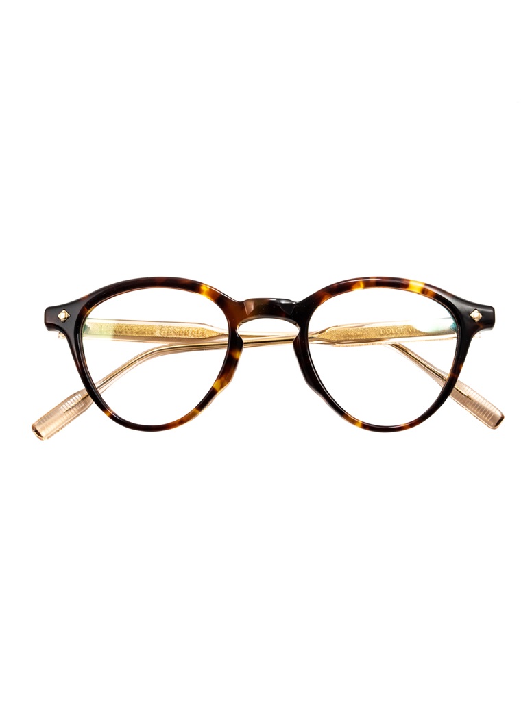 Bold Rounded Frames in Tortoise with Crystal Temples