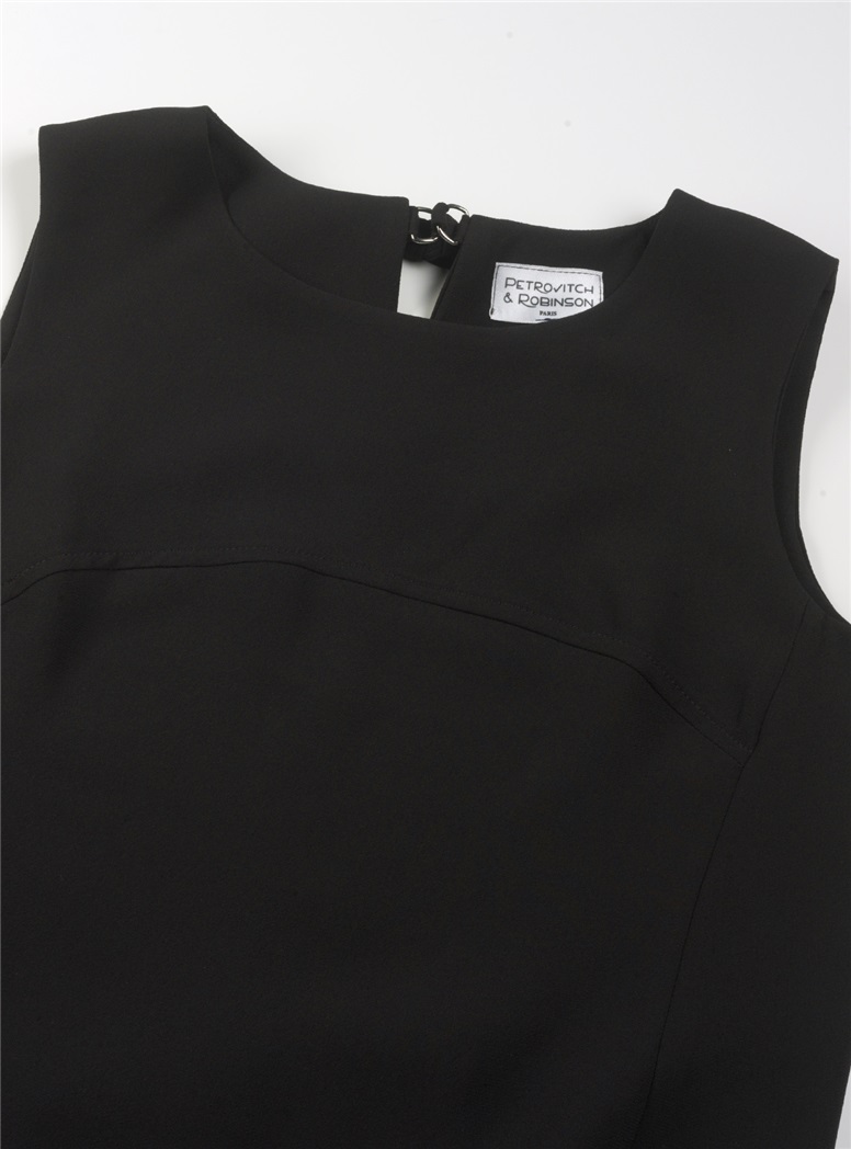 Ladies Crepe Shell in Black