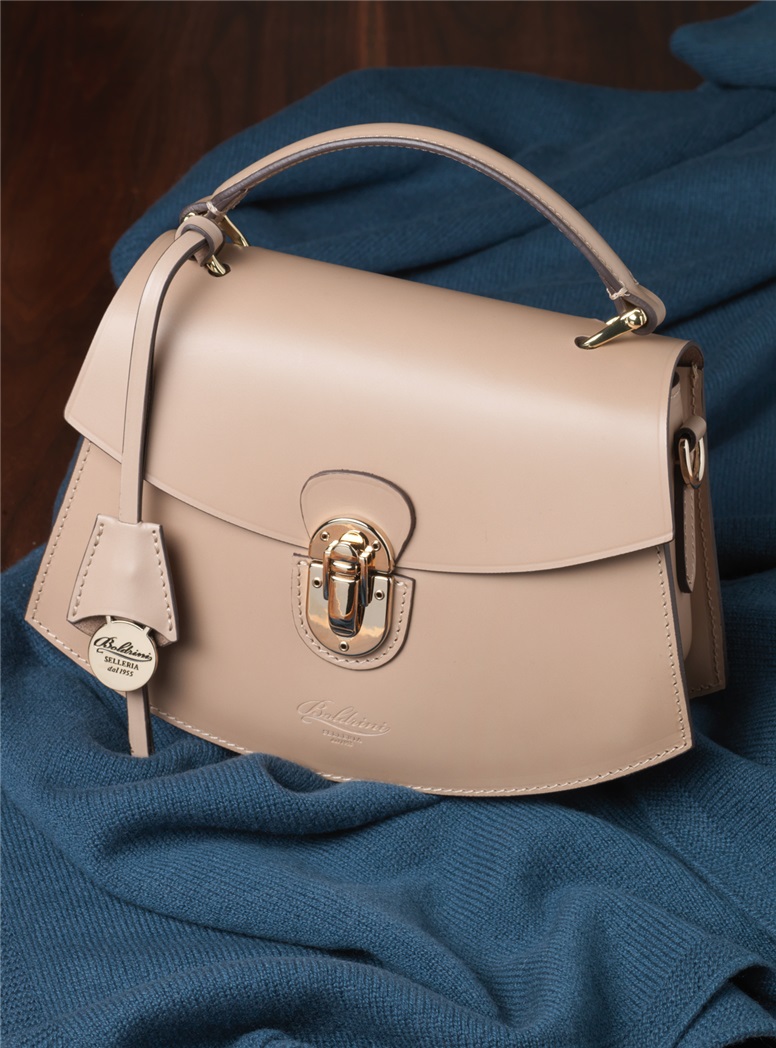 Ladies Top Handle Purse in Clay