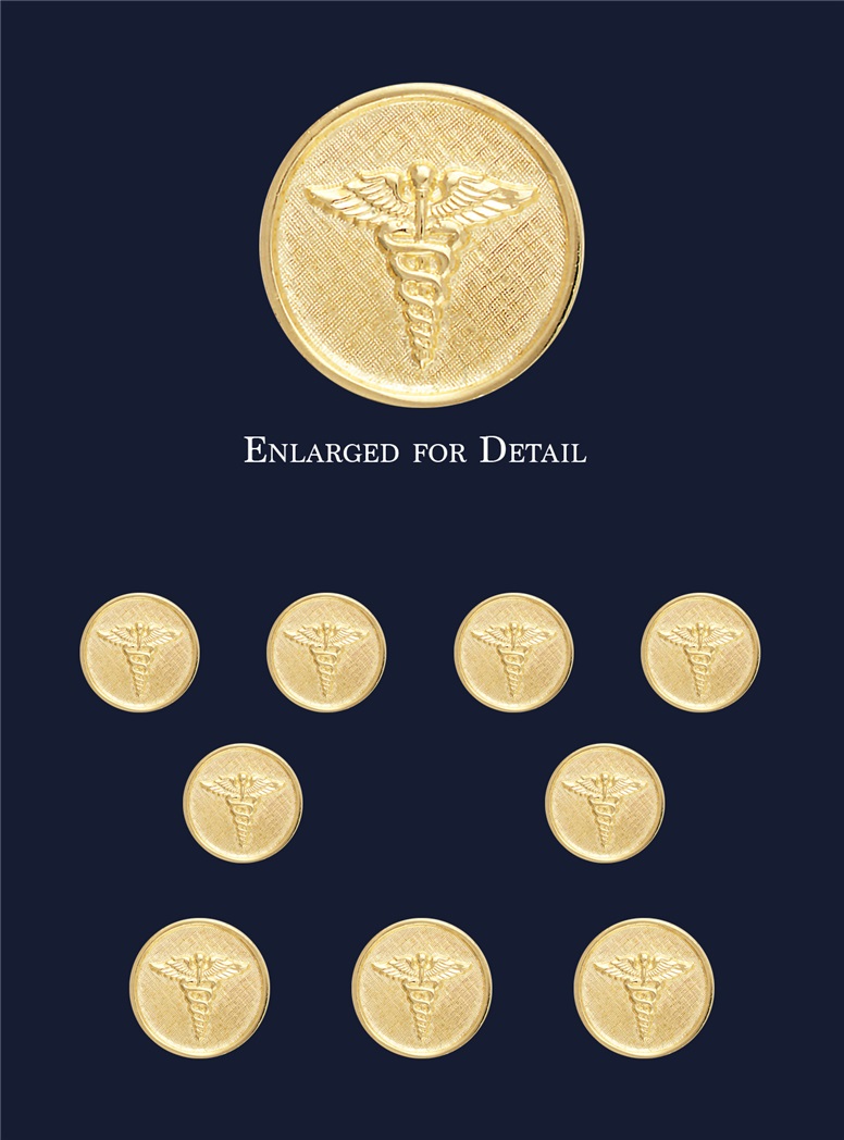 Medical Caduceus Blazer Buttons