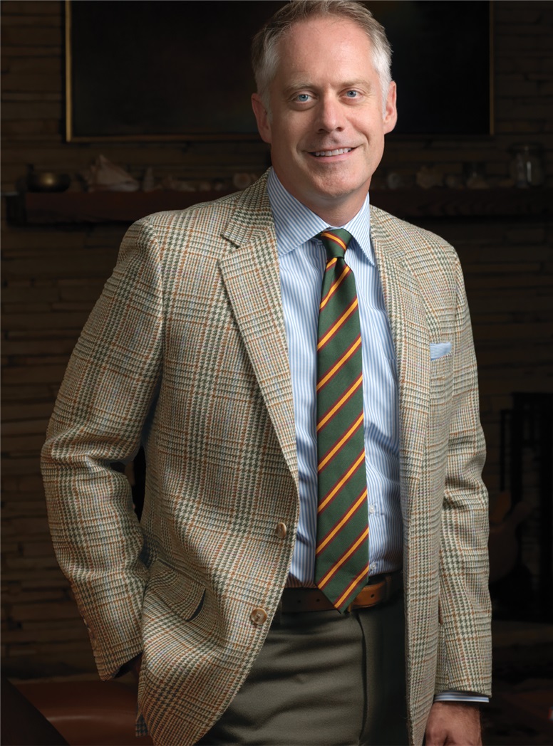 Sage and Cream Glen Plaid Wool Sport Coat