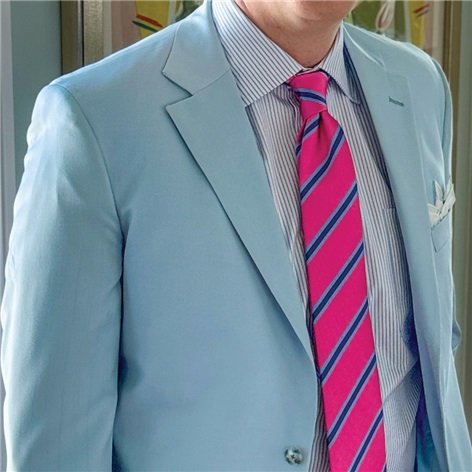 Tropical Wool Sport Coat in Sky Blue