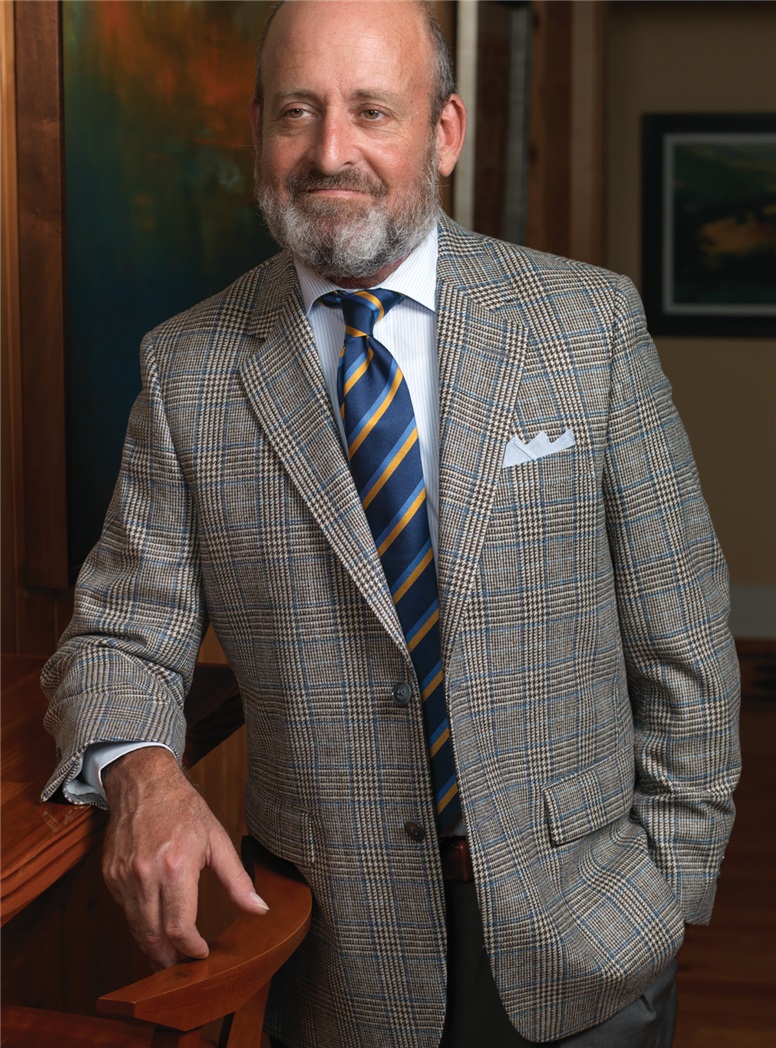 Grey and Cream Prince of Wales Plaid Sport Coat