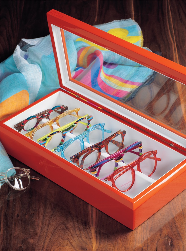 Large Eyewear Chest in Orange