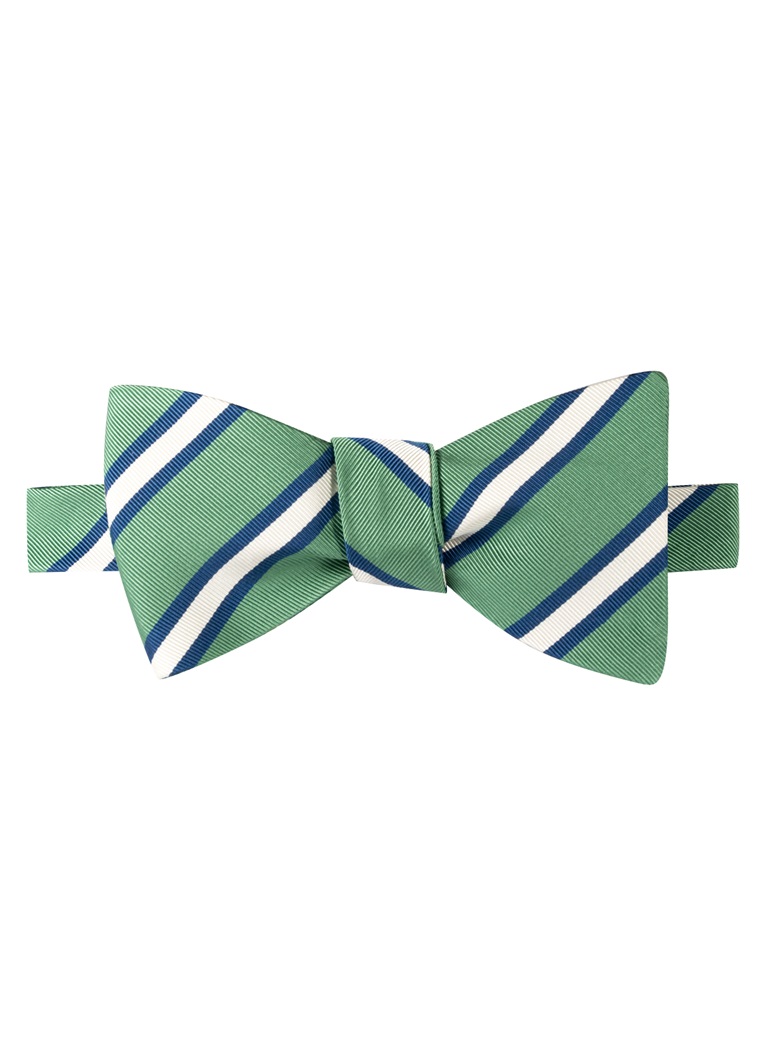Mogador Striped Bow Tie in Grass