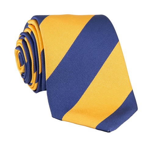 Silk Block Striped Tie in Sun