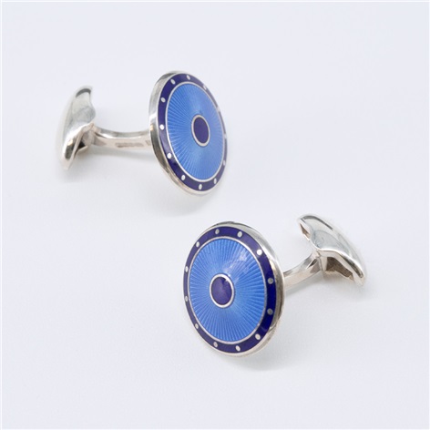 Cobalt Fan Cufflinks