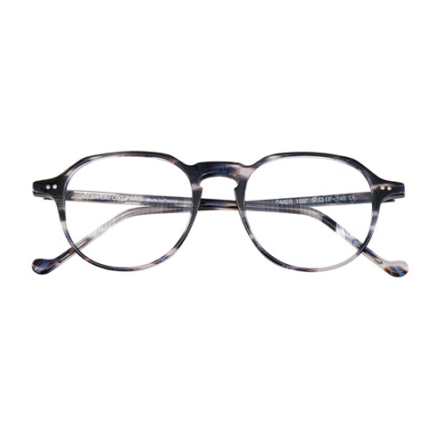 Delicate Semi Square Frame in Sky and Oak