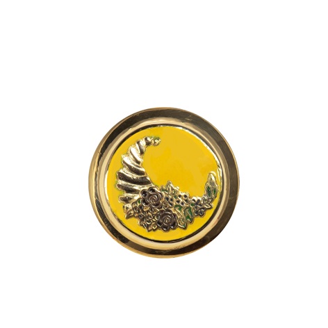 Cornucopia Blazer Buttons with Enamel