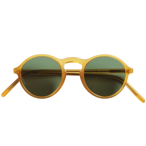 Small Round Sunglasses in Honey