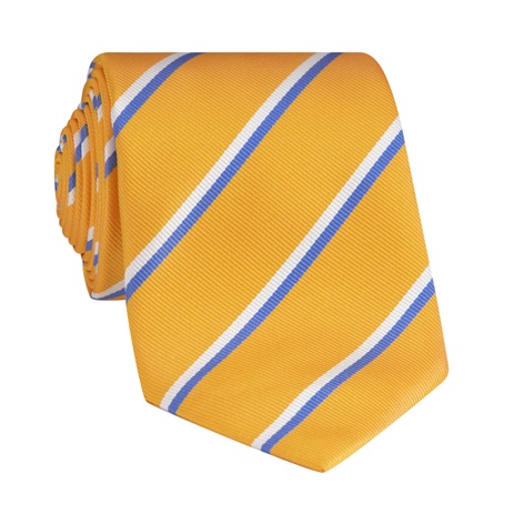 Silk Striped Tie in Sun