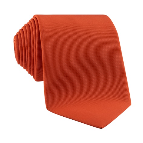 Mogador Solid Tie in Tangerine