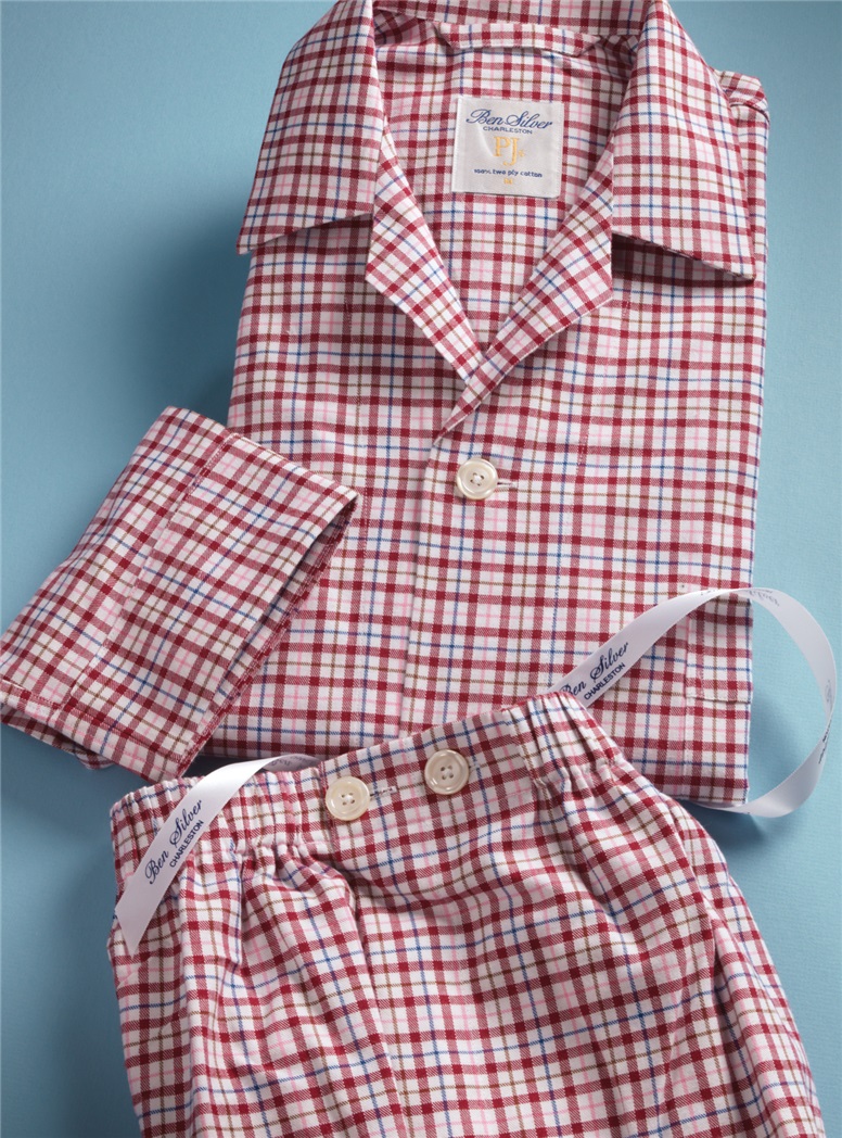 Plaid Brushed Cotton Pajamas