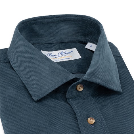Corduroy Shirt in Storm