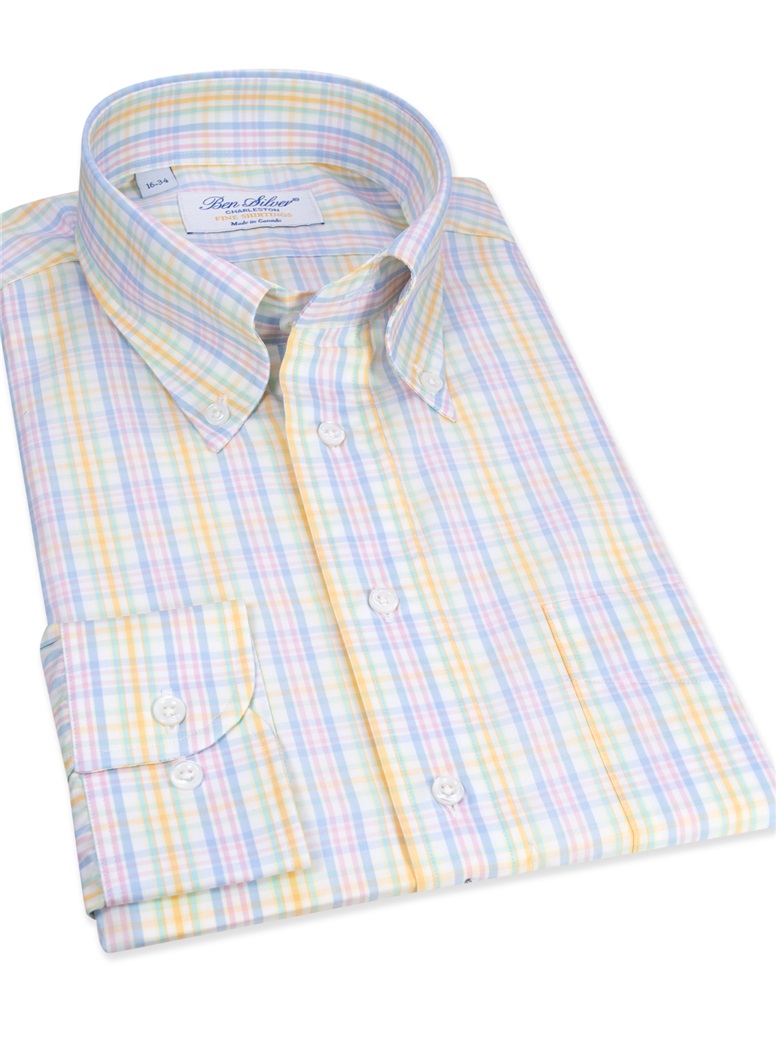 Pastel Plaid Buttondown