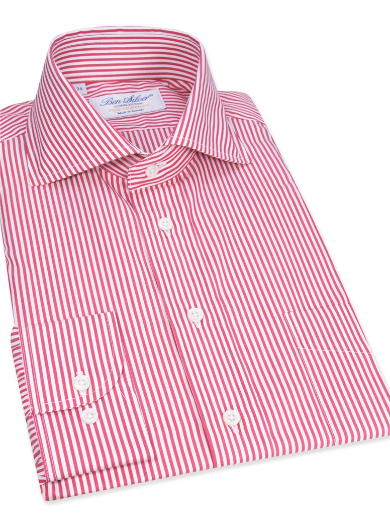 Red and White Stripe Cutaway