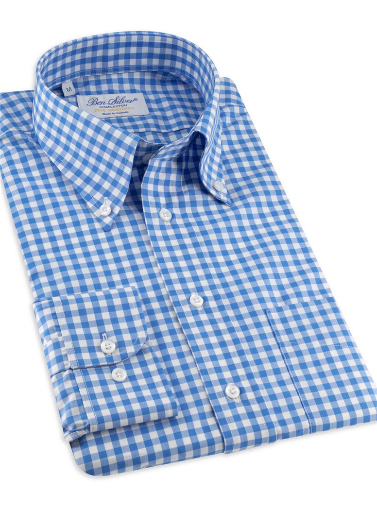 Blue Gingham Button Down