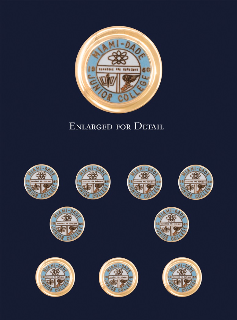Miami Dade Blazer Buttons with Enamel