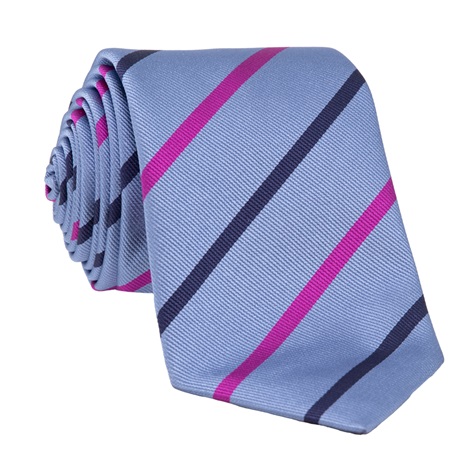 Silk Bar Striped Tie in Dawn