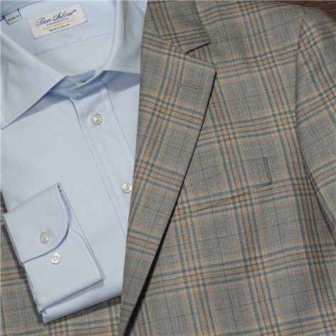 Wool and Linen Glen Plaid Sport Coat