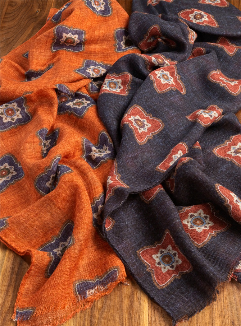 Wool Diamond Printed Scarves
