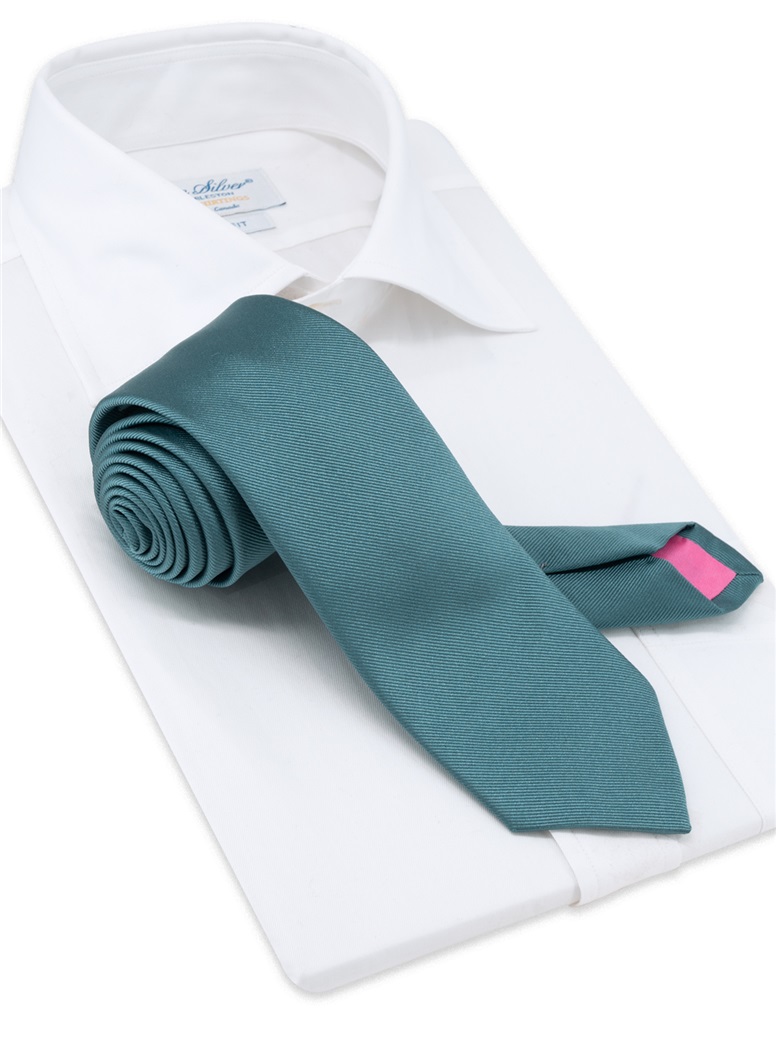 Silk Signature Solid Tie in Sage
