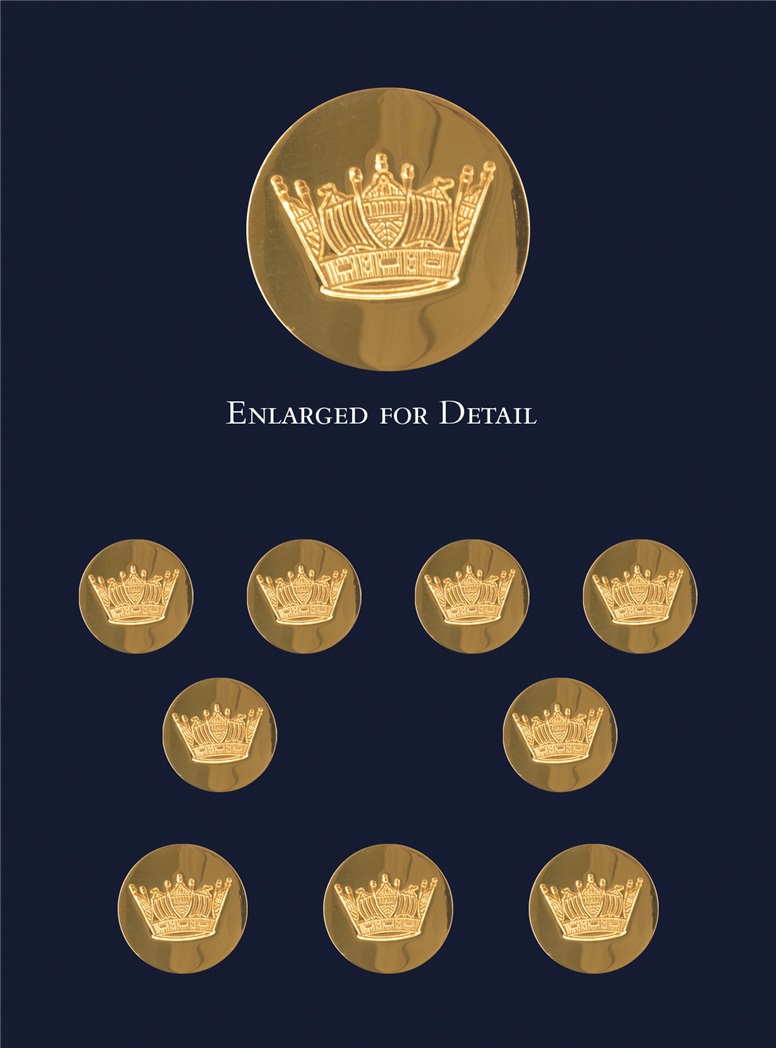 Navy Crown Blazer Buttons