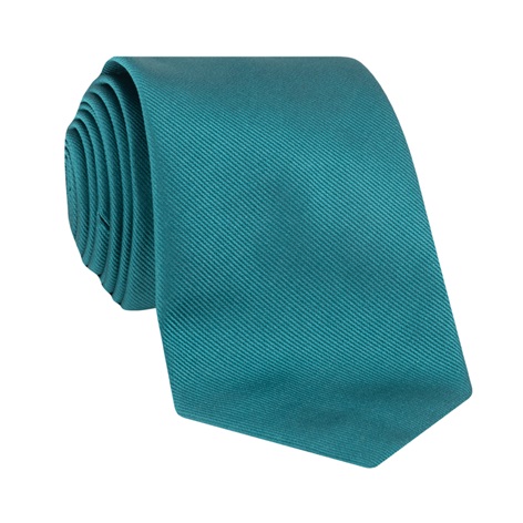 Silk Solid Signature Tie in Teal