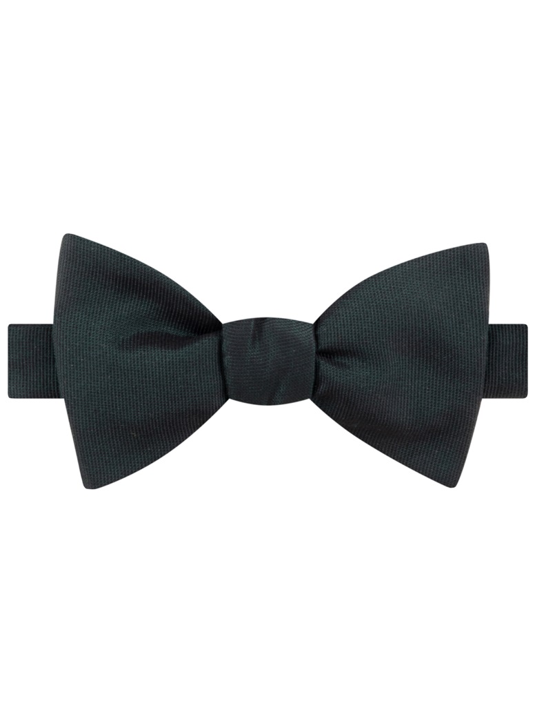 Faille Bow in Forest Green