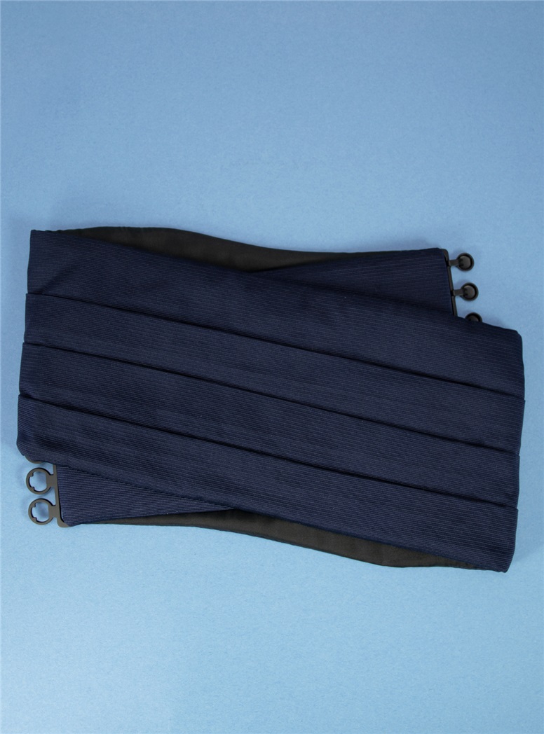 Cummerbund Faille Navy