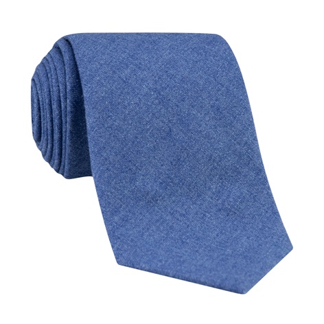 Silk and Cashmere Solid Tie in Cornflower
