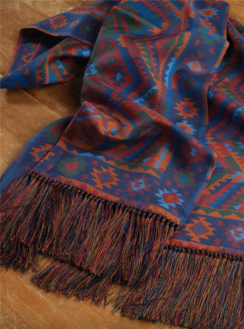 Silk Aztec Printed Scarf