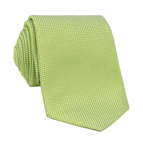 Silk Basketweave Tie in Apple
