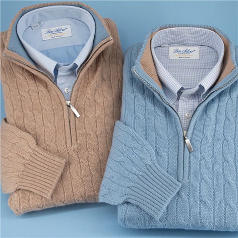 Cashmere 1/2 Zip Sweaters