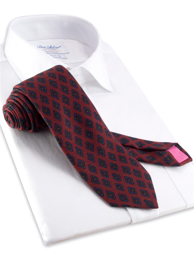 wool challis tie