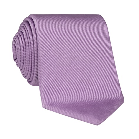 Silk Signature Solid Tie in Lavender